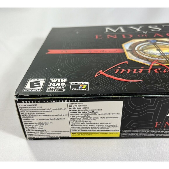 Myst V: End of Ages - Limited Edition PC Windows/Mac 2005 New Factory Sealed - Picture 4 of 12